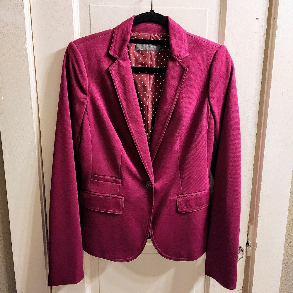 Women's The Limited Magenta Blazer, XS Tall